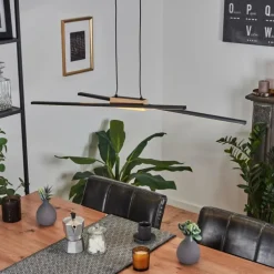 Suspension Meiral LED Noir, 2 lumières