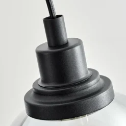 Suspension Morzine Noir, 3 lumières