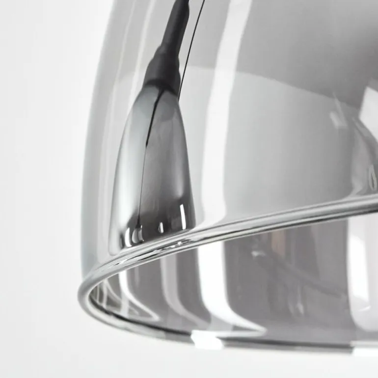 Suspension Morzine Noir, 3 lumières