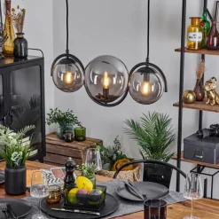 Suspension Orieux Fumé, 3 lumières