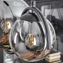 Suspension Orieux Fumé, 3 lumières