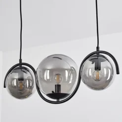 Suspension Orieux Fumé, 3 lumières