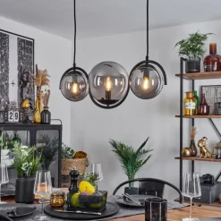 Suspension Orieux Fumé, 3 lumières