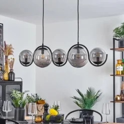 Suspension Orieux Fumé, 5 lumières