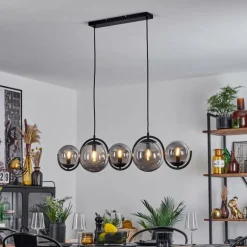 Suspension Orieux Fumé, 5 lumières