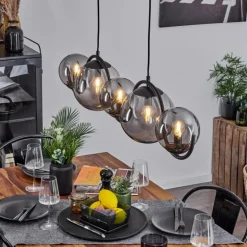 Suspension Orieux Fumé, 5 lumières