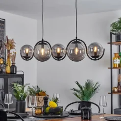 Suspension Orieux Fumé, 5 lumières