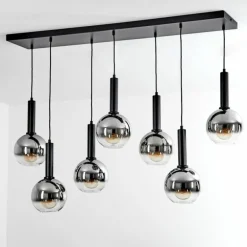 Suspension Pascal Noir, 7 lumières