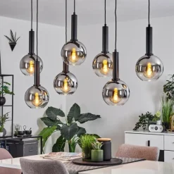 Suspension Pascal Noir, 7 lumières