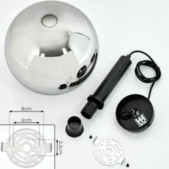 Suspension Pascal Noir, 1 lumière