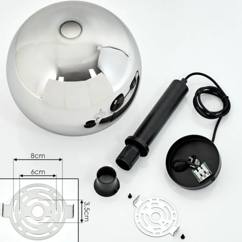 Suspension Pascal Noir, 1 lumière