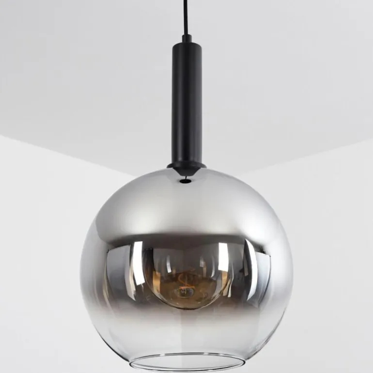 Suspension Pascal Noir, 1 lumière