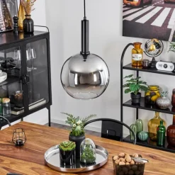 Suspension Pascal Noir, 1 lumière