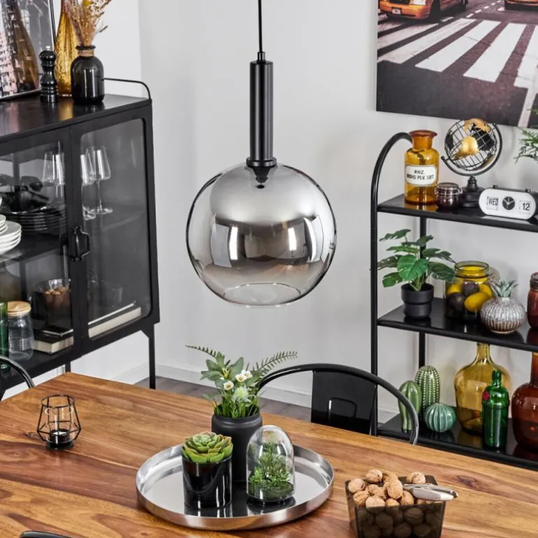 Suspension Pascal Noir, 1 lumière