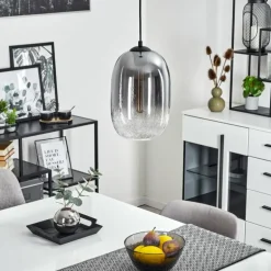 Suspension Putre Noir, 1 lumière