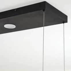 Suspension Quirihue LED Noir, Blanc, 6 lumières