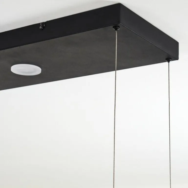 Suspension Quirihue LED Noir, Blanc, 6 lumières