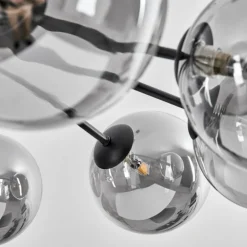 Suspension Remaisnil Noir, 9 lumières