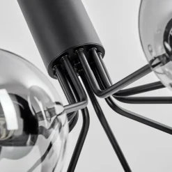 Suspension Remaisnil Noir, 9 lumières