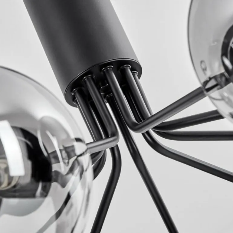 Suspension Remaisnil Noir, 9 lumières