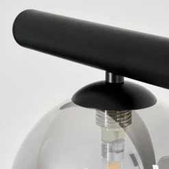 Suspension Remaisnil Noir, 6 lumières