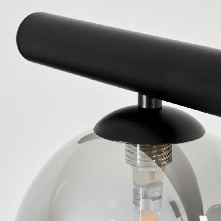 Suspension Remaisnil Noir, 6 lumières