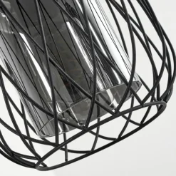 Suspension Saitoco Noir, 3 lumières