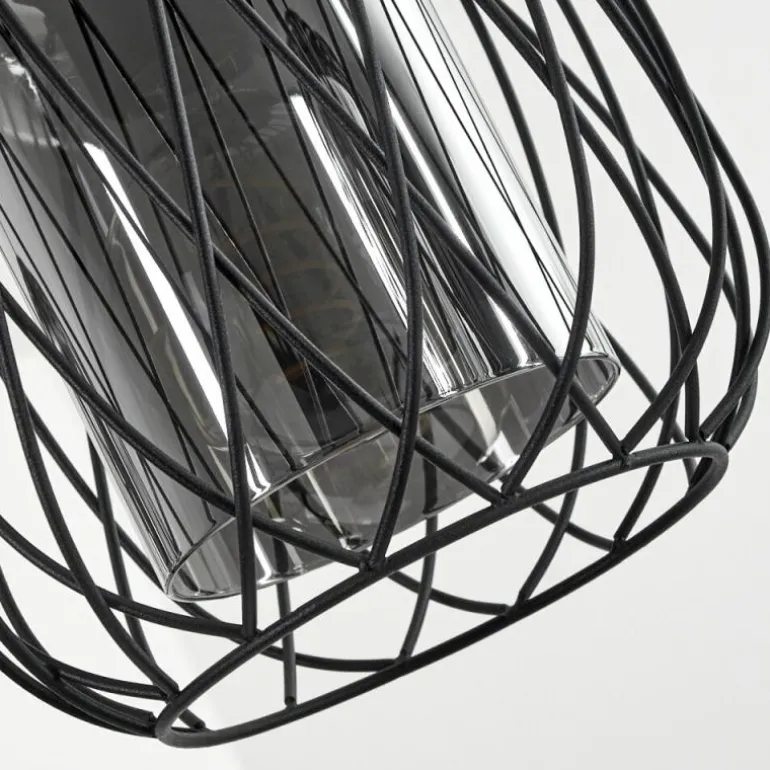 Suspension Saitoco Noir, 3 lumières