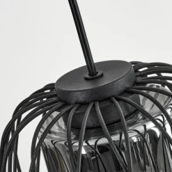 Suspension Saitoco Noir, 3 lumières