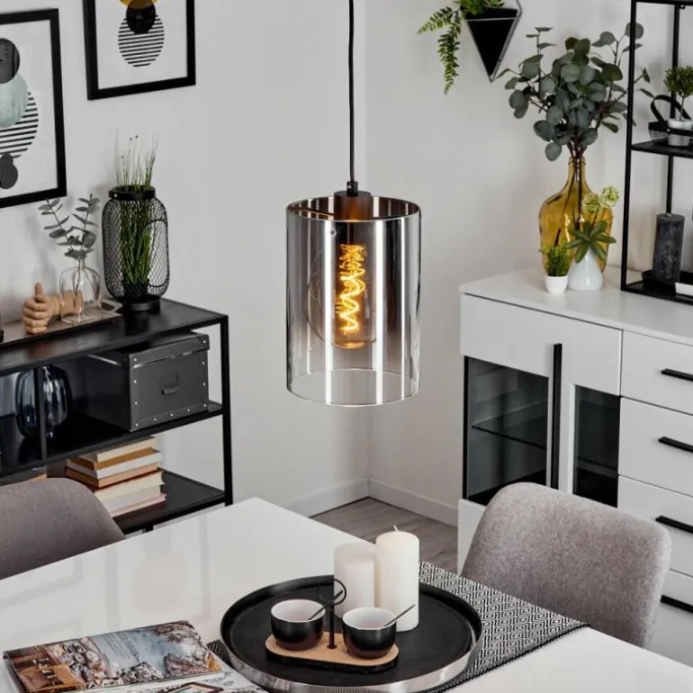 Suspension Sarniguet Noir, 1 lumière