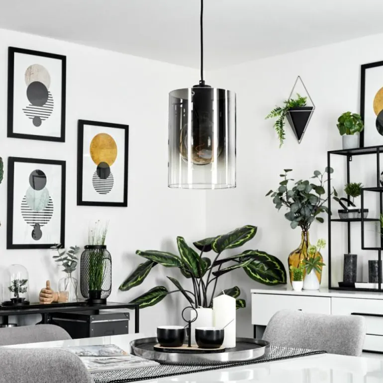 Suspension Sarniguet Noir, 1 lumière