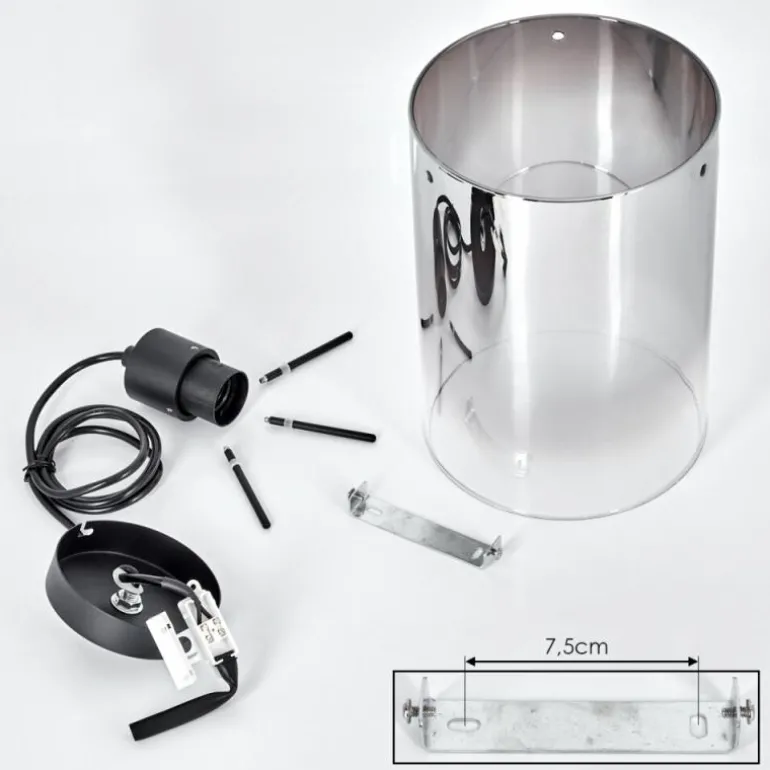 Suspension Sarniguet Noir, 1 lumière