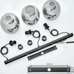 Suspension Sarniguet Noir, 1 lumière