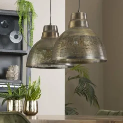 Suspension Screen Ancien, Bronze, 2 lumières