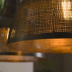 Suspension Screen Ancien, Bronze, 2 lumières