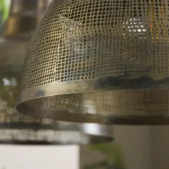 Suspension Screen Ancien, Bronze, 2 lumières