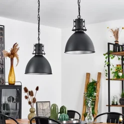 Suspension Tallaa Noir, 2 lumières