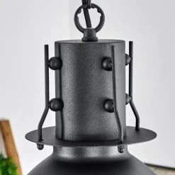 Suspension Tallaa Noir, 2 lumières