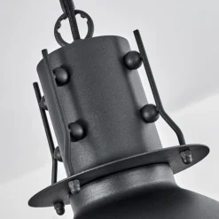 Suspension Tallaa Noir, 3 lumières