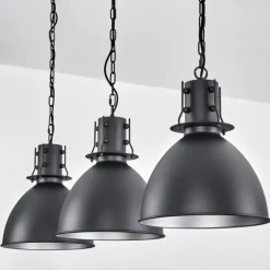 Suspension Tallaa Noir, 3 lumières
