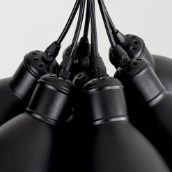 Suspension Timola Noir, 7 lumières