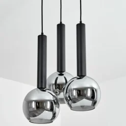 Suspension Trezeste Noir, 3 lumières