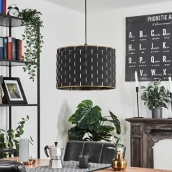 Suspension Ubac Noir, 1 lumière