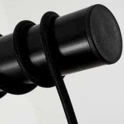 Suspension Vaurois Laiton, Noir, 4 lumières