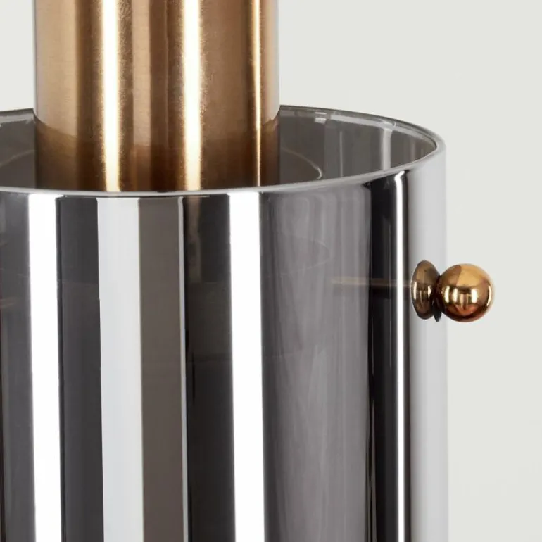 Suspension Vaurois Laiton, Noir, 1 lumière