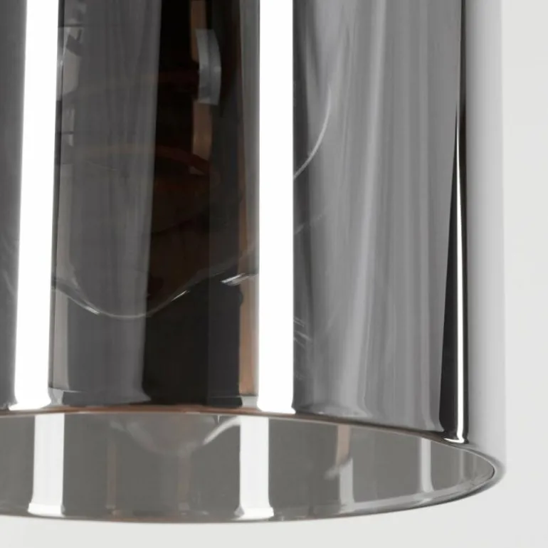 Suspension Vaurois Laiton, Noir, 1 lumière