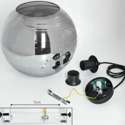 Suspension Veikkaala Noir, 1 lumière