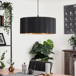 Suspension Venthon Noir, 1 lumière