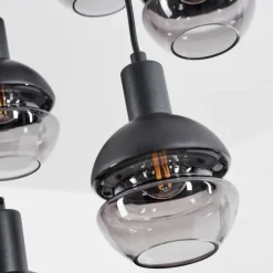 Suspension Ventosa Fumé, Noir, 5 lumières