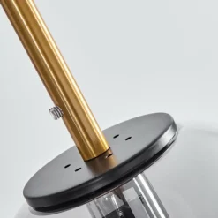 Suspension Verbania Laiton, Noir, 6 lumières